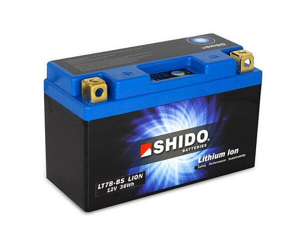 Shido LTZ7B-BS Lithium - 12V ATV/MC/Snøscooter Batteri
